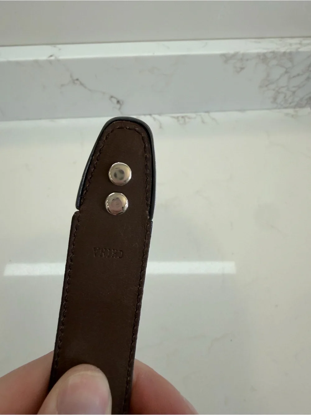 Vintage Croc Leather Belt Silver Buckle Floral Etched Size Large Women’s